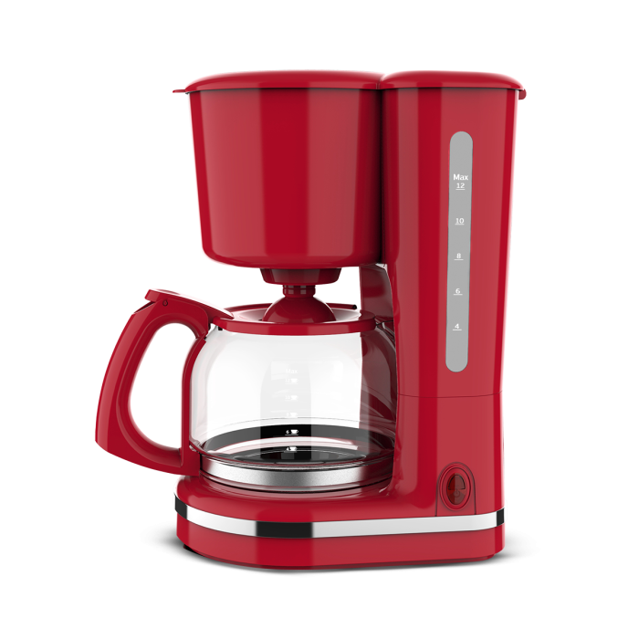 Sonai Coffee Maker- Flair,870 Watt, 12 cup , Red ,SH-1210 - Image 2