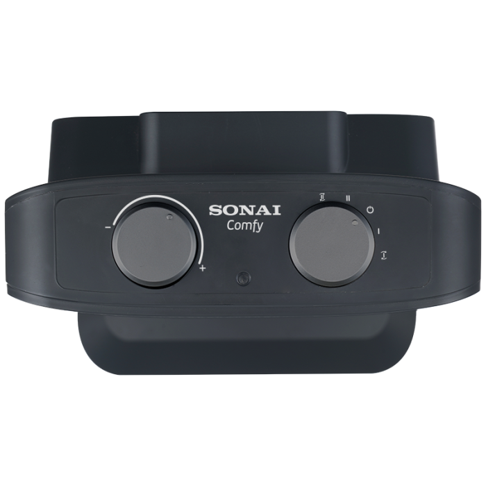 ⁦دفاية سيراميك كومفي, 1000/2000 وات, 2 مستوي للحرارة, اسود SH-920⁩ - الصورة ⁦3⁩