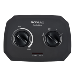 ⁦دفاية مروحة -كومفي بلو,1000/2000 وات, 3 مستويات حرارة,خاصية الدوران,اسود MAR-910⁩ - الصورة ⁦4⁩