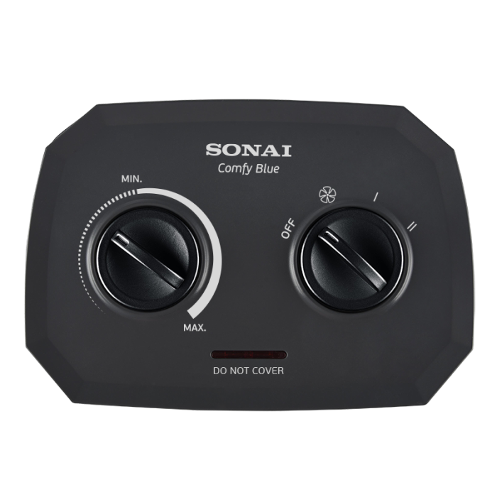 ⁦دفاية مروحة -كومفي بلو,1000/2000 وات, 3 مستويات حرارة,خاصية الدوران,اسود MAR-910⁩ - الصورة ⁦4⁩