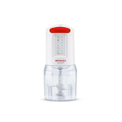 Sonai Genie Chopper ,MAR-4074, 400 Watt , 500 ML , 4 Removable Blades