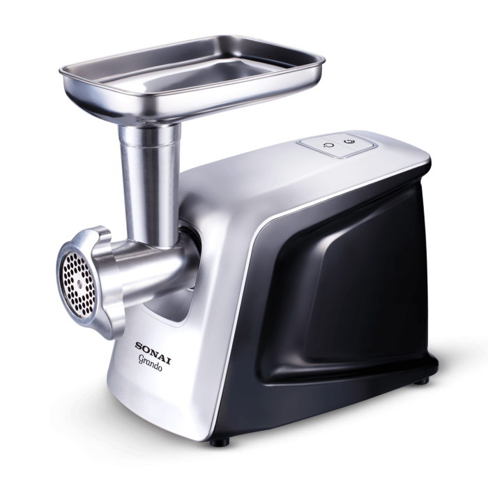 ⁦مفرمة اللحم – جراندو سوناي 1600 وات، 3 اقراص للفرم – اسود SH-4400⁩ - الصورة ⁦2⁩