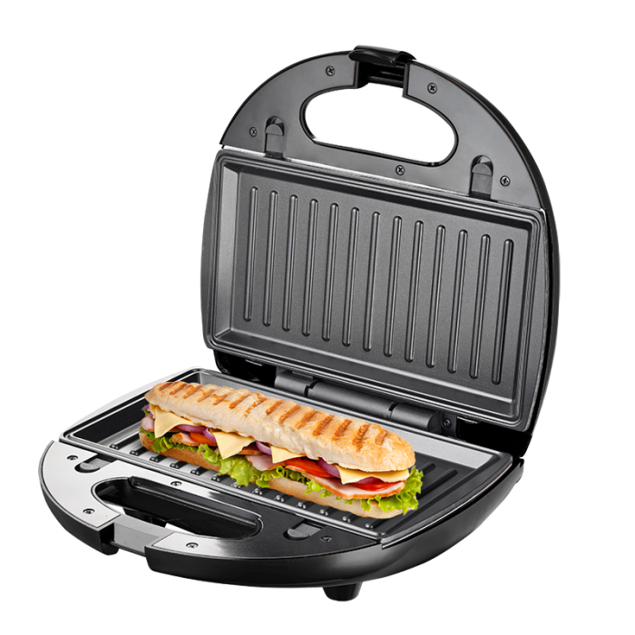 ⁦صانع الساندوتشات سوناي , 750 وات , اسود SH-666⁩ - الصورة ⁦4⁩