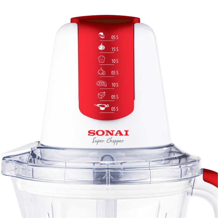 Sonai Chopper Super Plus , MAR-3076 – 700 Watt 1.5L 6 Blades With HEXA Technology - Image 3